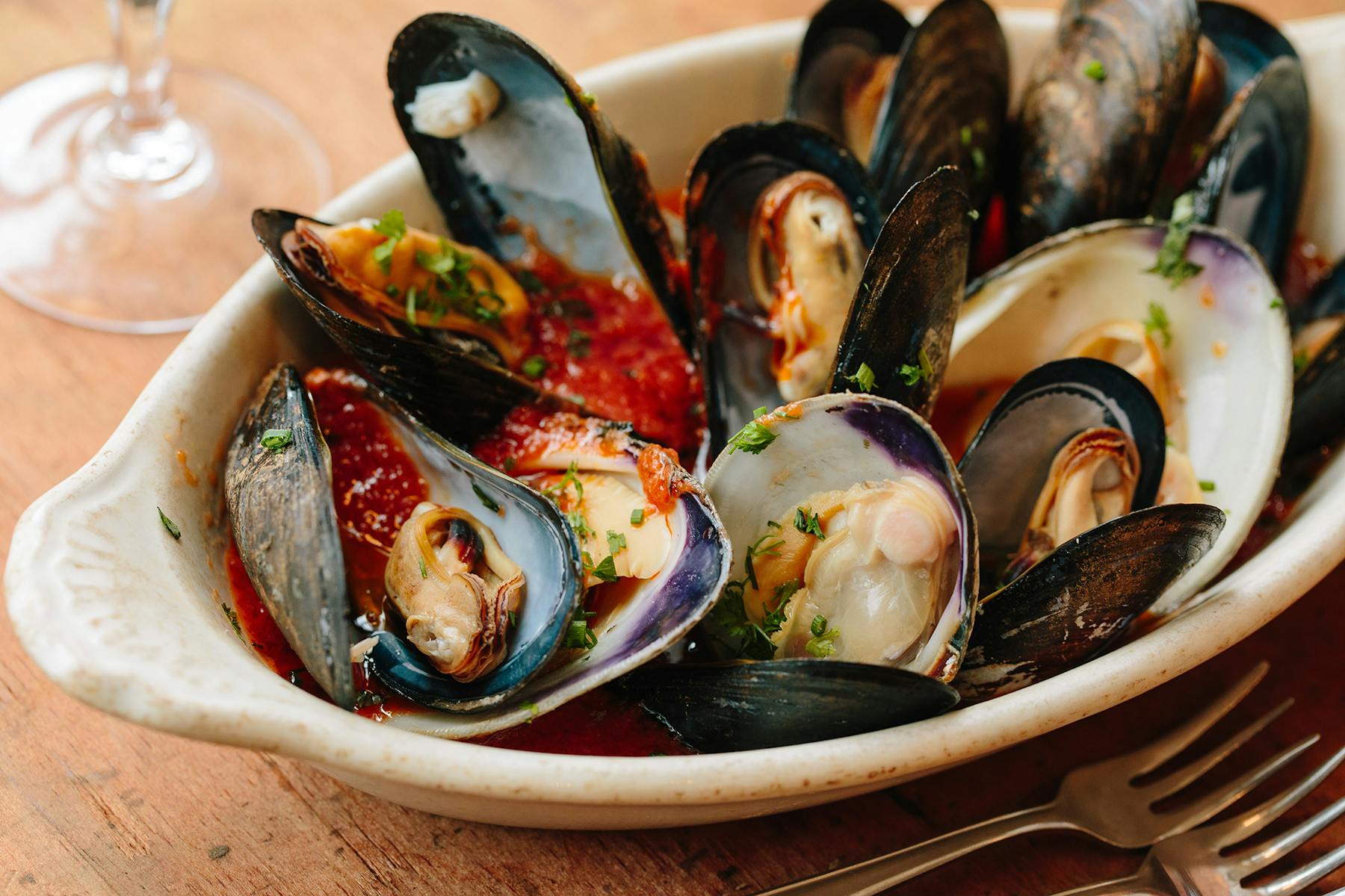 a bowl of oysters